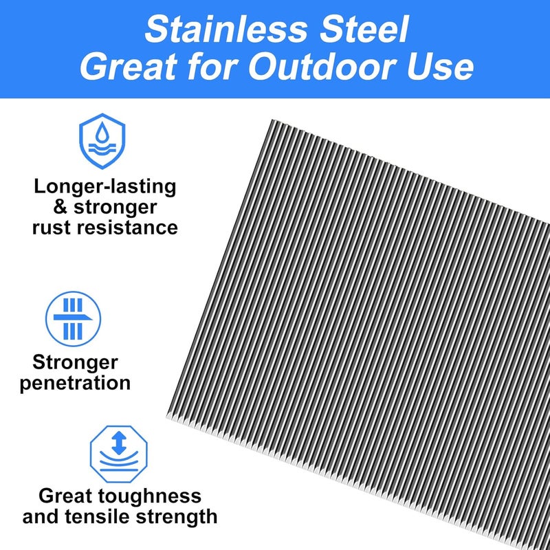 SimCos 23 Gauge Stainless Steel Pinner Nails (5/8",3/4",1",1-3/8") Assorted 4 Sizes' Headless Pin Nails for 23 GA Pneumatic or Electric Pin Nailer or pin Nail Gun,Project Pack (4000) - Image 3